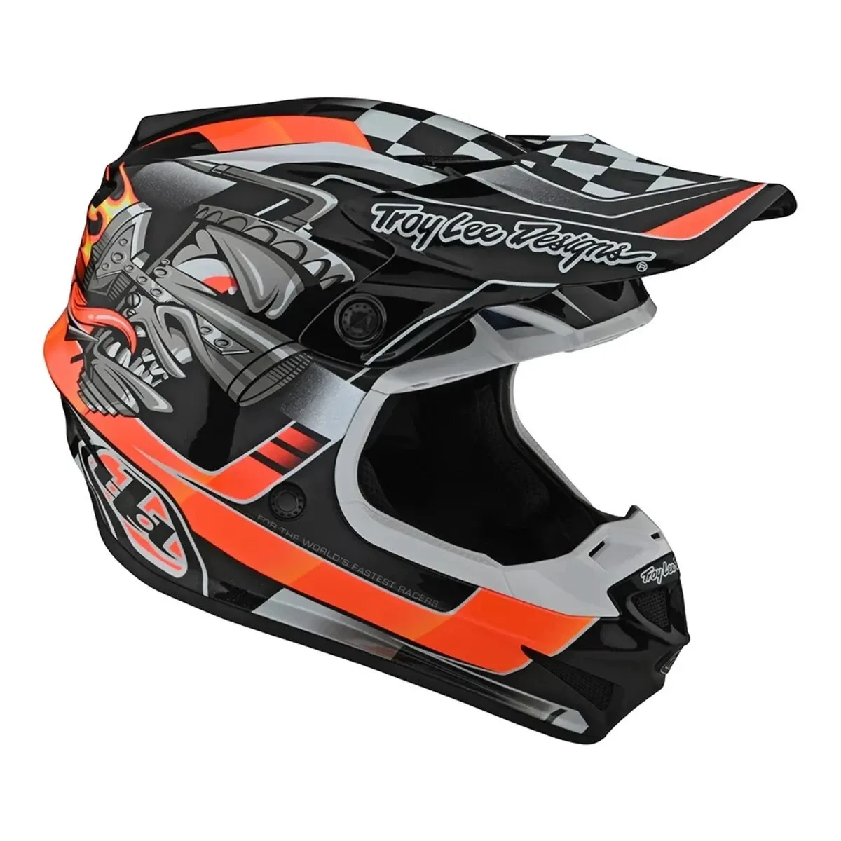 Troy Lee Designs SE4 Polyacrylite Helmet, Color: Carb Black, Size: Small