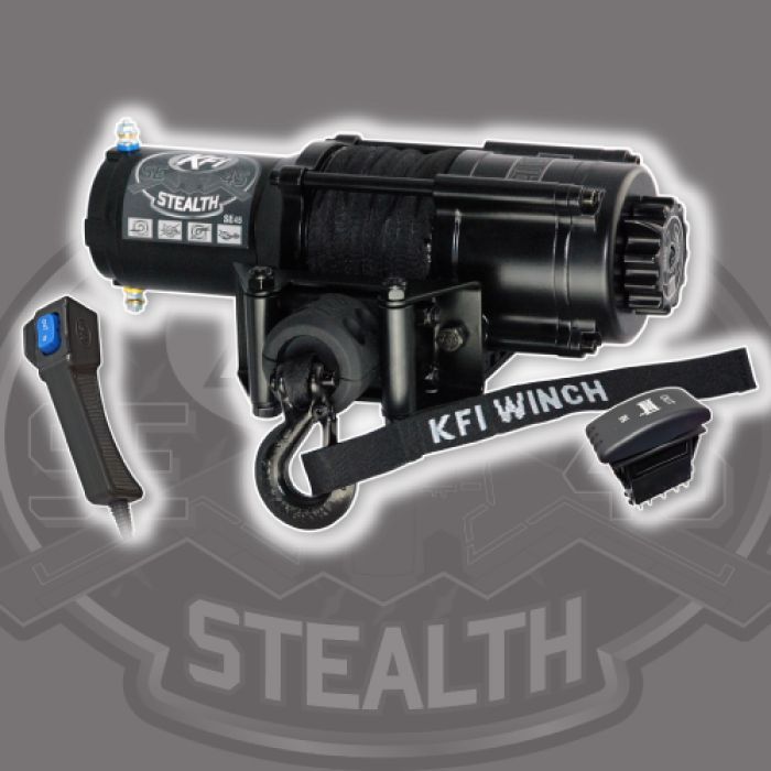 KFI Stealth Series 4500lb Rope Winch - SE45-R2