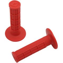 ODI Ruffian Half Waffle MX Grips, Color: Red