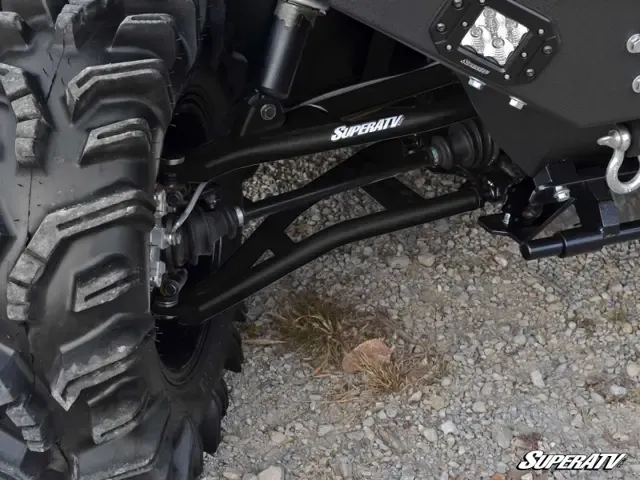 SuperATV Polaris Ranger 1.5" Forward Offset A-Arms (Std Ball Joints) - Black