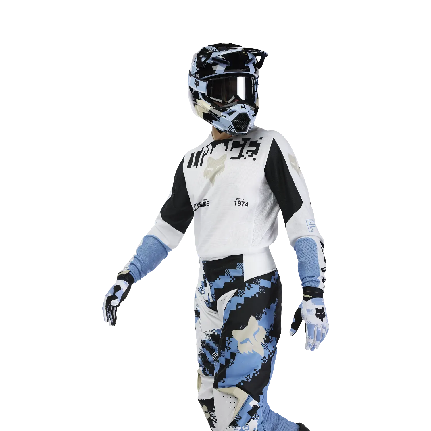 Fox Racing 180 Digi Image White Gearset - 36/XL