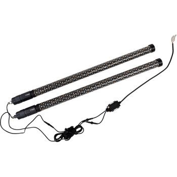 Moose Offroad Quick Release LED Whip Lights 1.8" Diameter (Pair) - 3 Foot