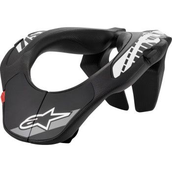 Alpinestars Youth Neck Support, Color: Black/White