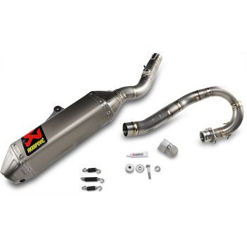 Akrapovic Evolution Exhaust System - S-S2MET6-BNTA - Suzuki RMZ250 (19-25')