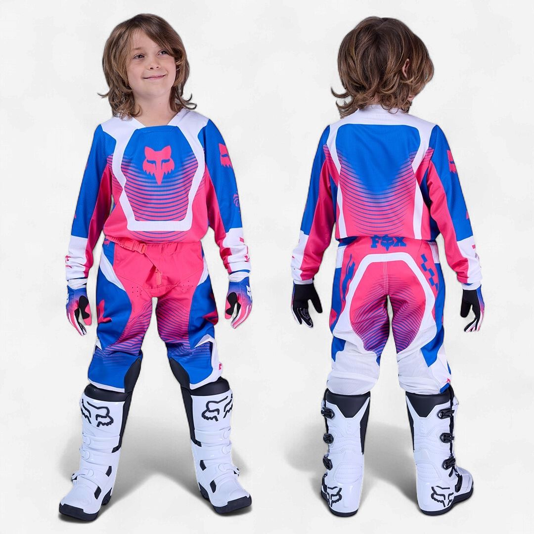 Fox Racing 180 Collect Blue/Pink Youth Gearset - 28/L