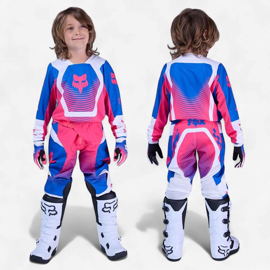 Fox Racing 180 Collect Blue/Pink Youth Gearset - 28/XL