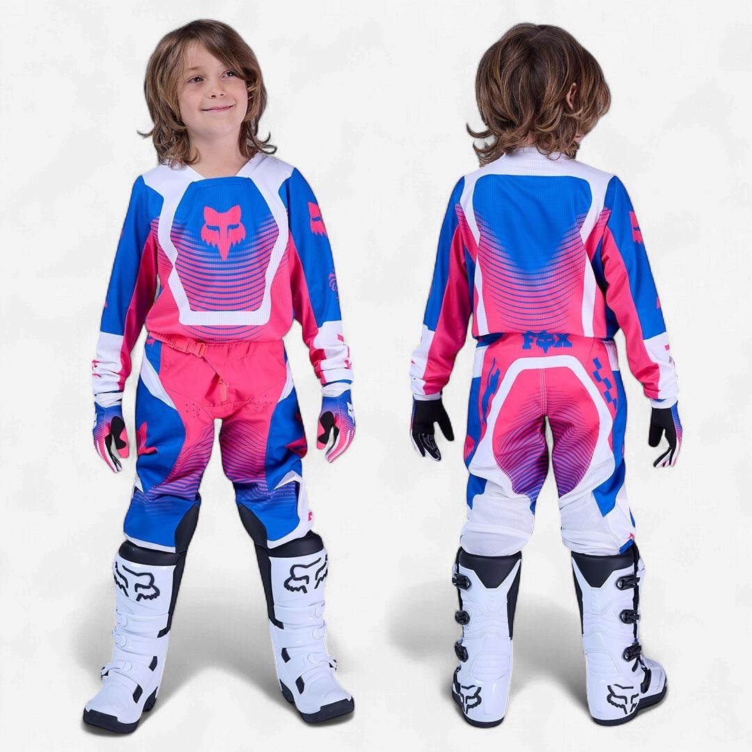 Fox Racing 180 Collect Blue/Pink Youth Gearset - 26/M