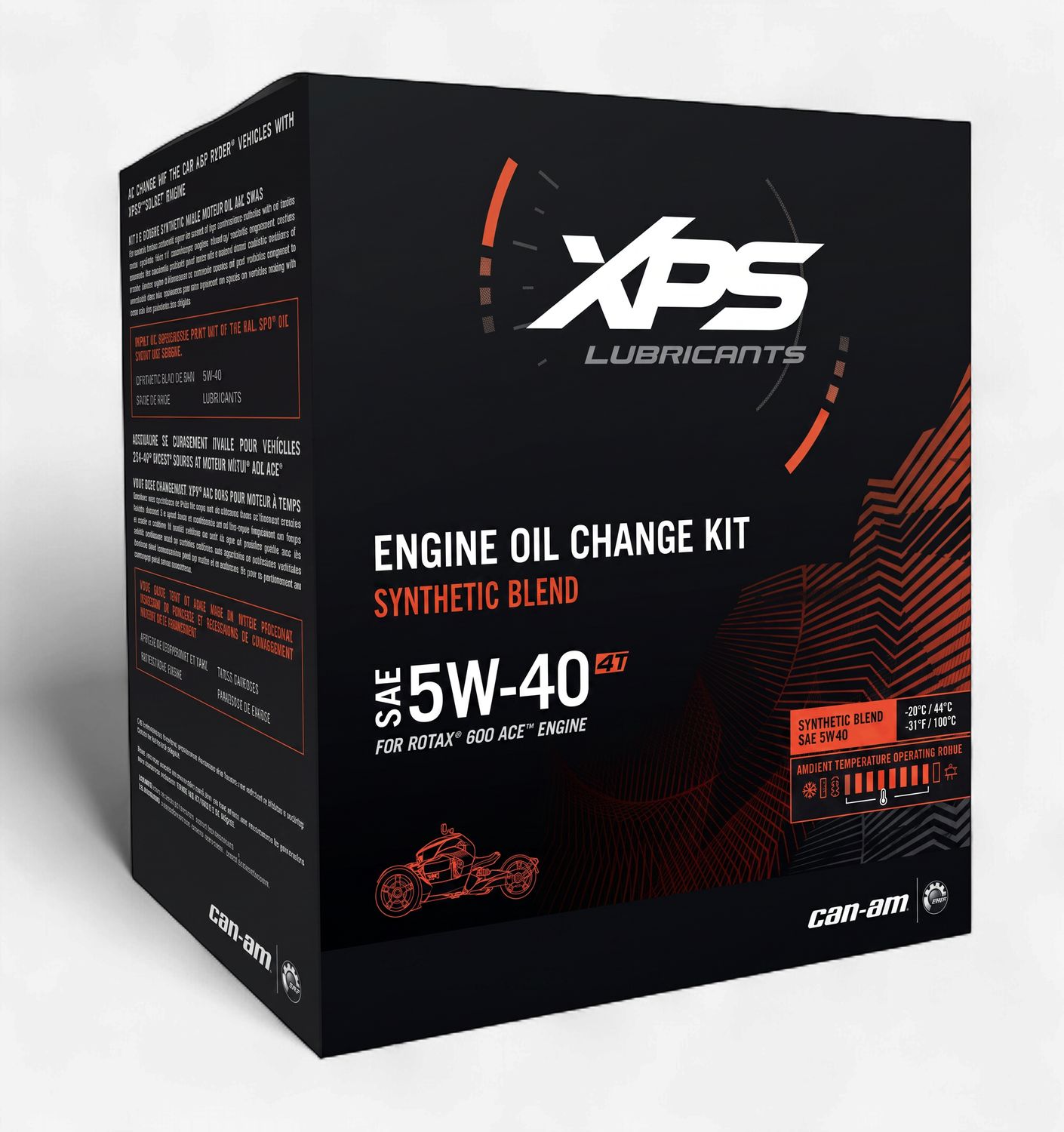 BRP XPS Synthetic Blend 5W40 Oil Change Kit (Rotax 600 Engines) - 779298