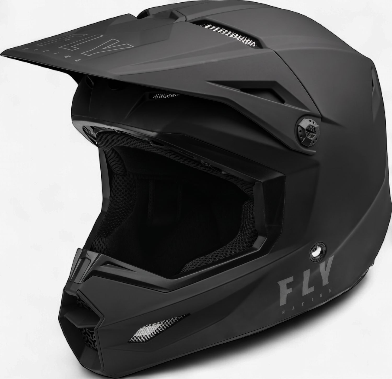 Fly Racing Youth Kinetic Solid Helmet - Matte Black