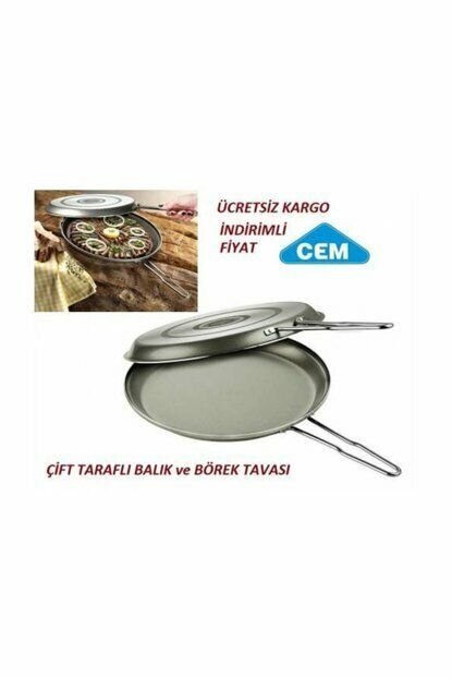 CEM Double-sided Non-stick Fish Frying Pan - Balik ve Borek Tavasi 30cm