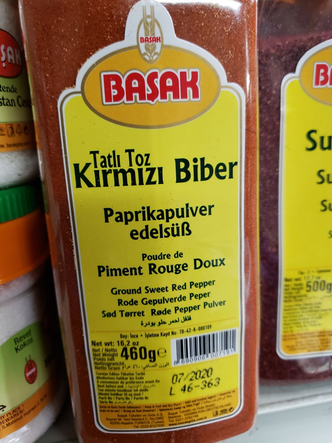 BASAK Ground Mild Red Pepper 460g