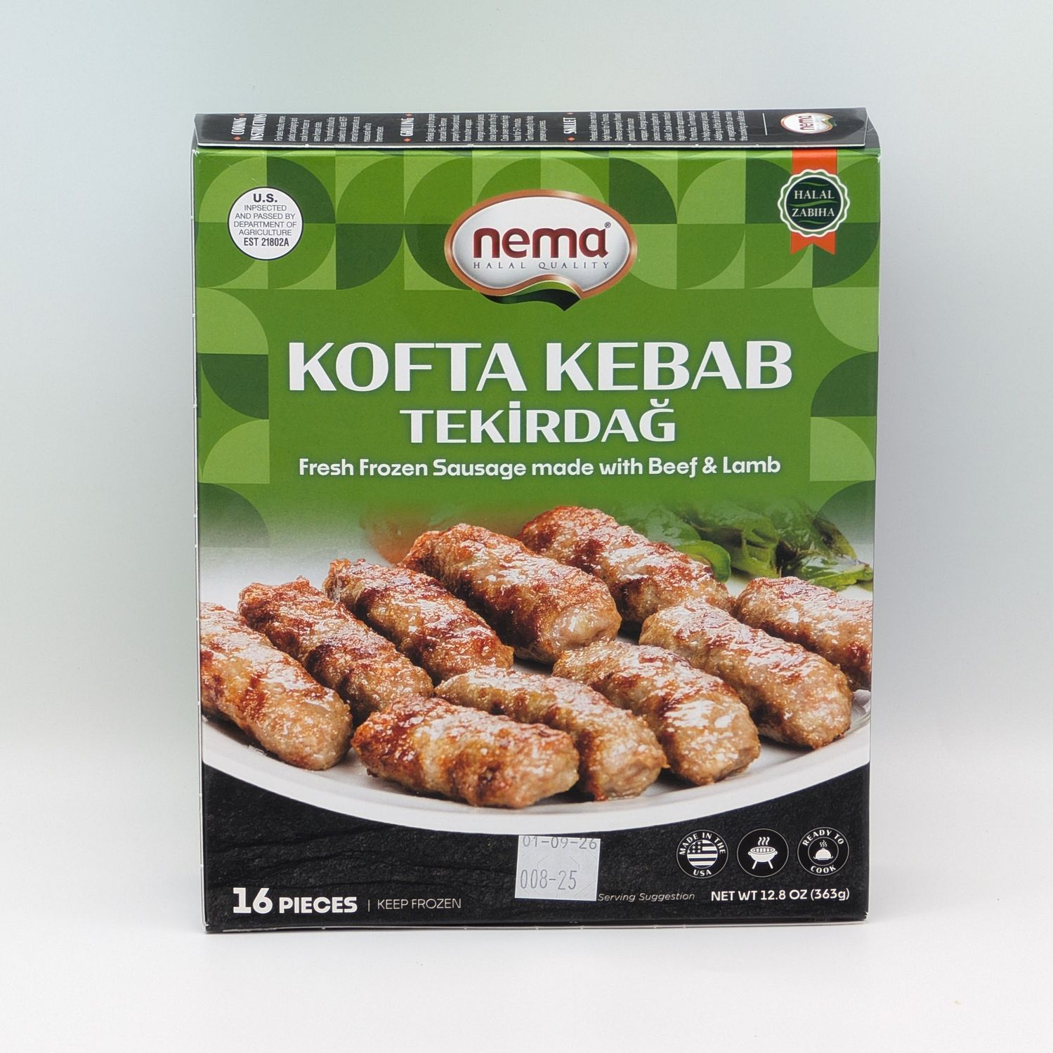 NEMA Halal Tekirdag Kofte Kabab 0.8lb