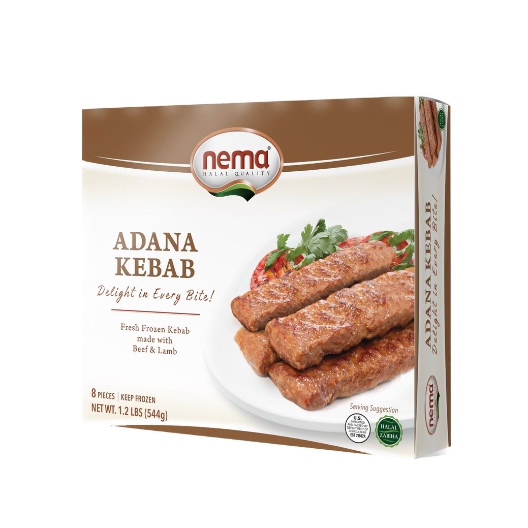NEMA Halal Adana Kabab 8pcs 1.2lb