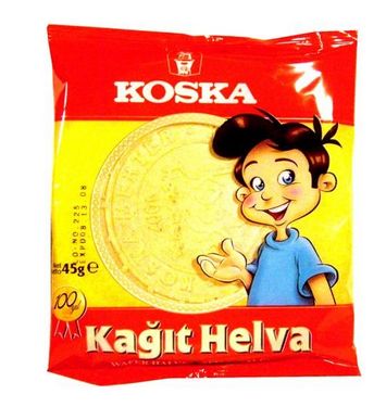 KOSKA Plain Wafer Halva Kagit Helva 45g