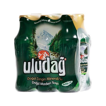 ULUDAG Mineral Water (Soda) 200mL x 6pcs