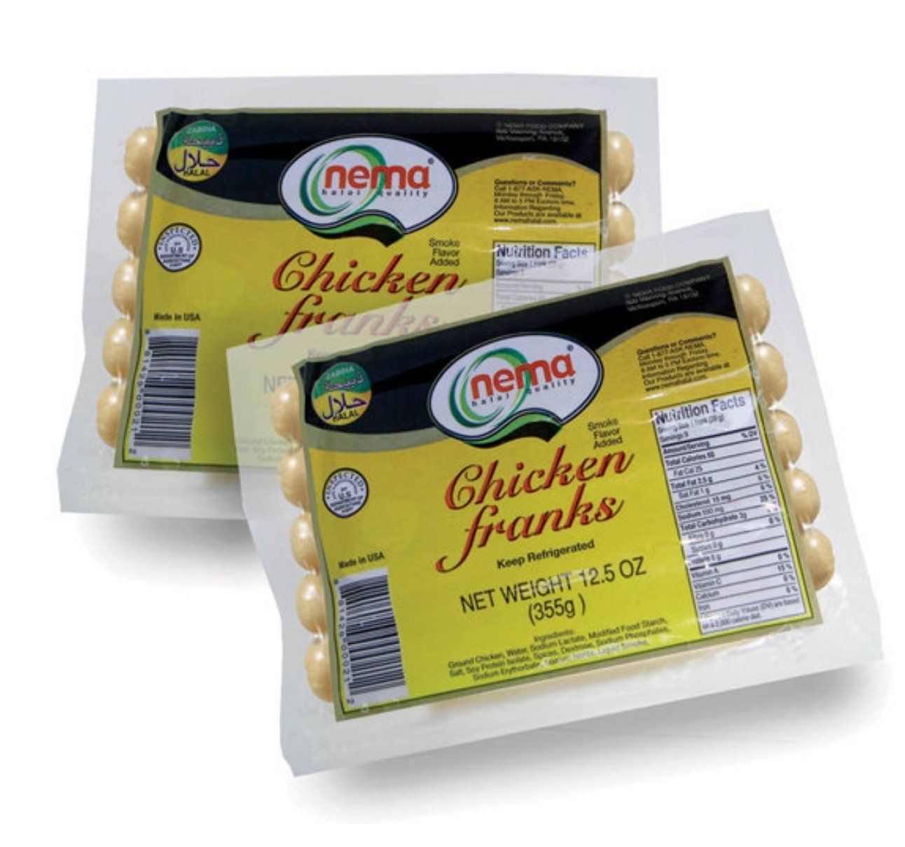 NEMA Halal Chicken Hot Dog