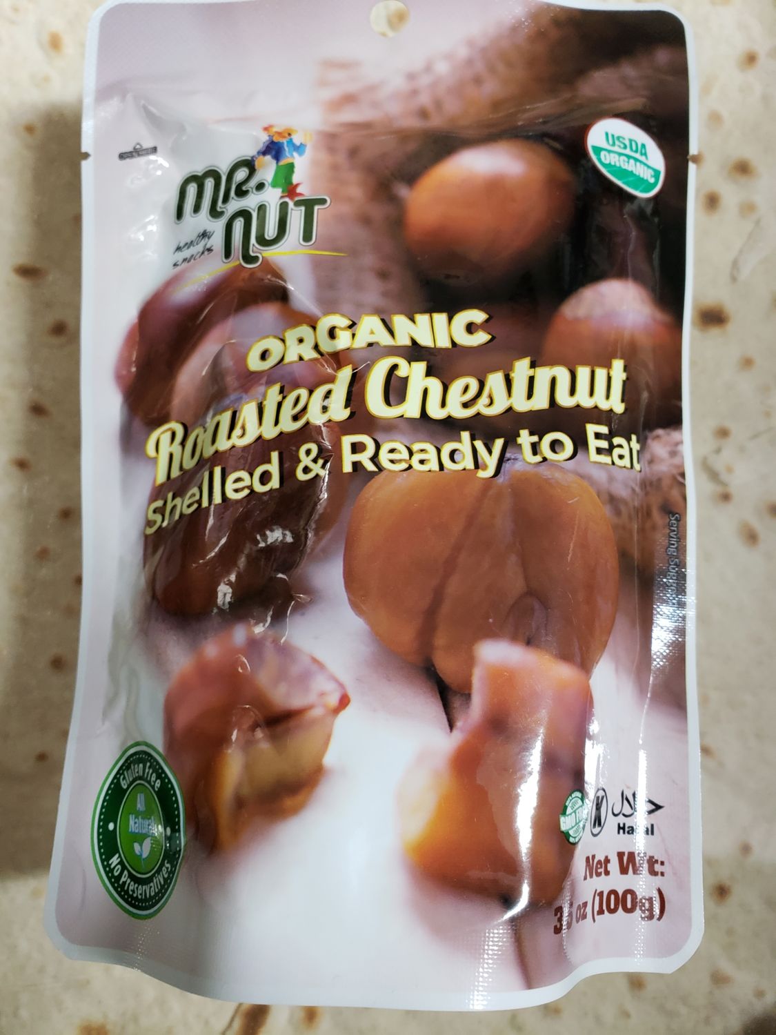 Organic Roasted Chestnut 100g
