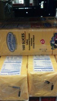 James Farm 160 Slice Yellow American Cheese 5lb