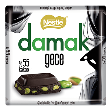 NESTLE Damak Gece Bitter Dark Chocolate With Pistachio 60g