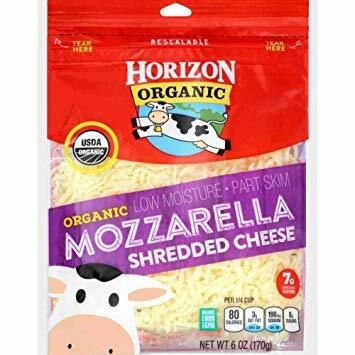 Horizon Organic Mozzarella Shredded Cheese, 6 Ounce