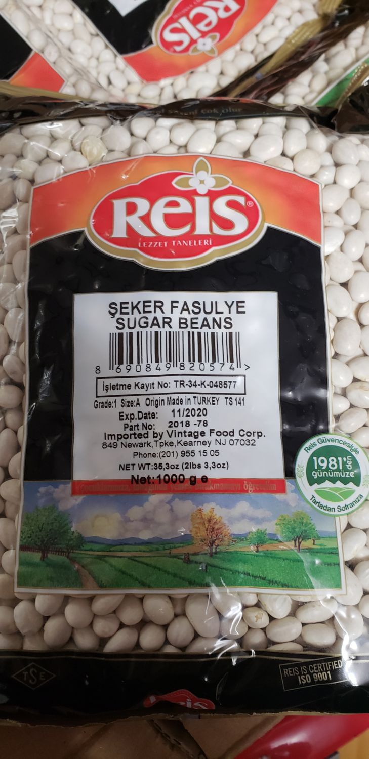 REIS White Ispir Sugar Beans Seker Fasulye Seker