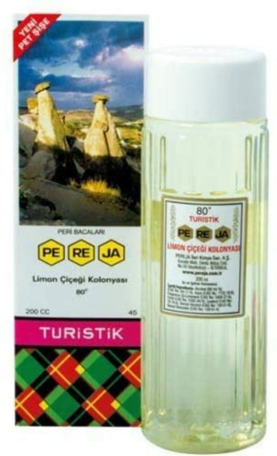 PEREJA Lemon Cologne Limon Kolonya 200CC Turistik