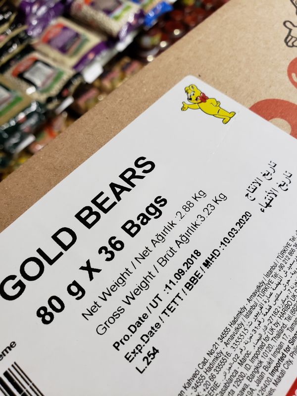 HARIBO Gold Bear 80g x 36 Bags