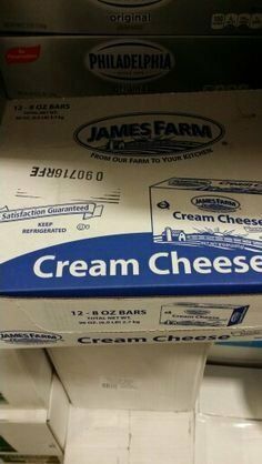 James Farm Cream Cheese 8oz (12 Pack)
