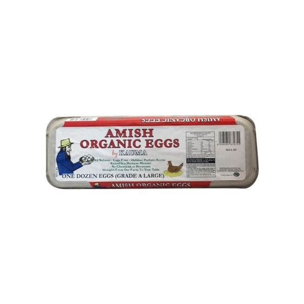 Amish Organic Medium Cage Free Eggs 12pcs