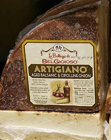 Belgioioso Artigiano Aged Balsamic &amp; Cipollone Onion Cheese - Quarter Wheel ~3lb To ~3.5lb
