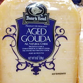 Boar's Head Product Of Holland Aged Gouda All Natural Cheese Aged Over 28 Months 8oz