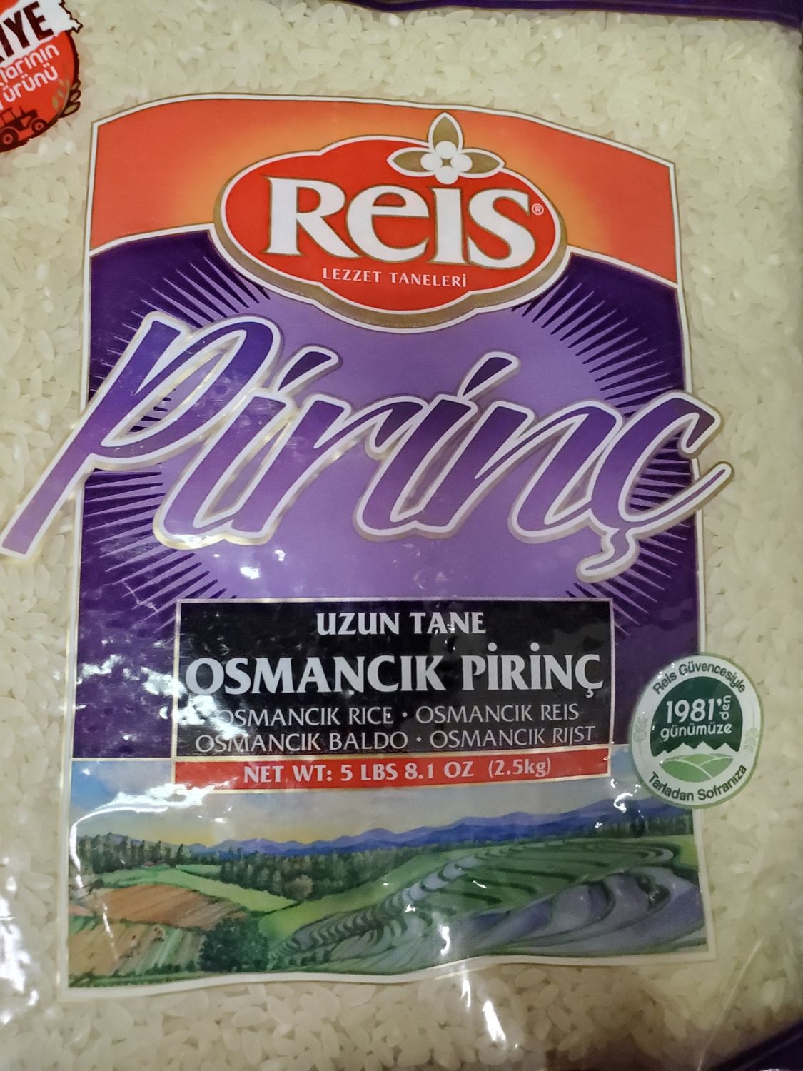 REIS Osmancik Rice 2.5kg