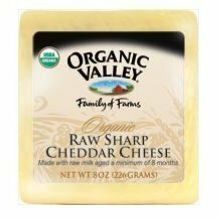 Organic Valley Organic Raw Sharp Cheddar Cheese, 8 Ounce