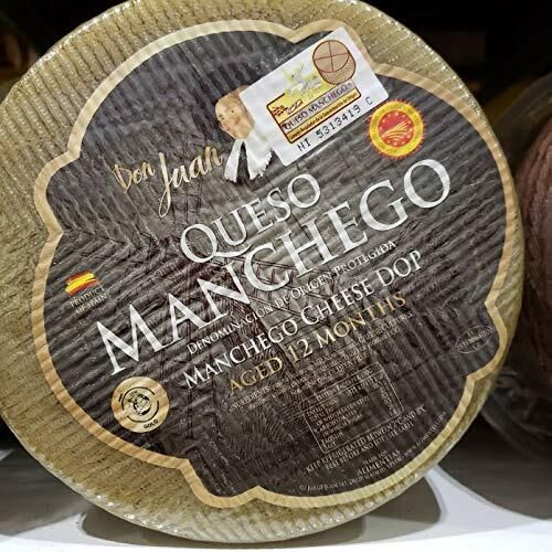 Don Juan Manchego Wheel Cheese Aged 12 Months ~ 6.5lb To 6.8lb