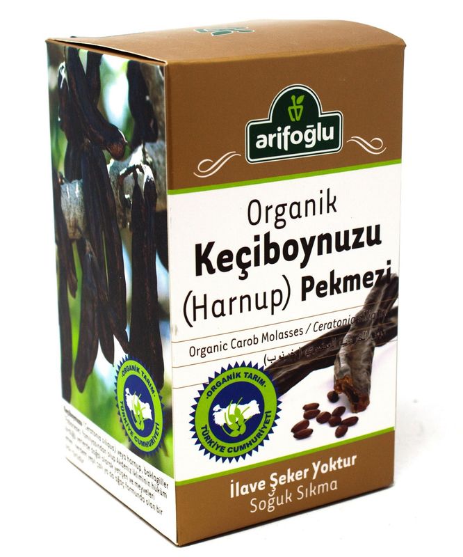 ARIFOGLU Organic Carob (Keciboynuzu Harnup) Molasses 440g Pekmez