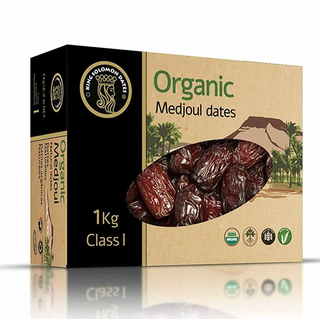 King Solomon 100% Organic Premium Medjoul (Medjool) Dates, 2.2lb