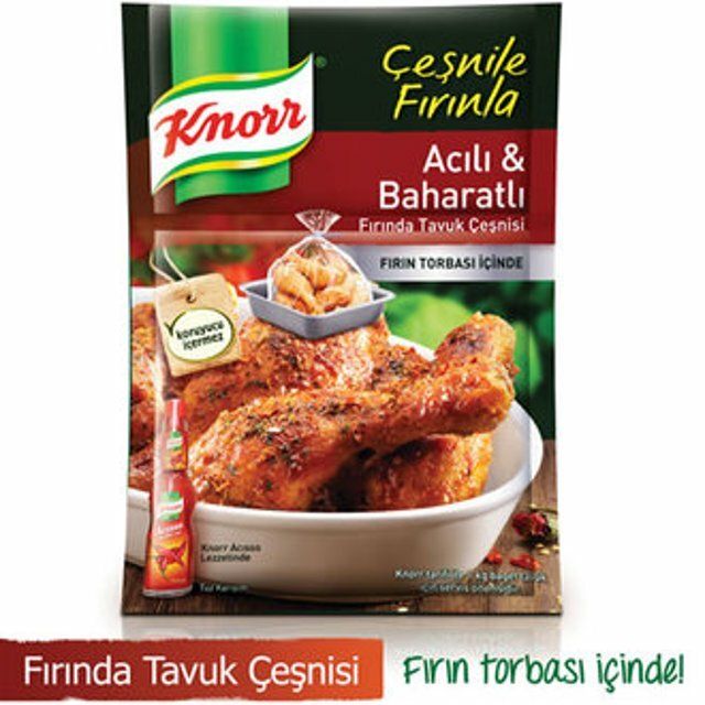 KNORR Hot Chicken Mix (Aci Baharatli Tavuk Cesni) 34g