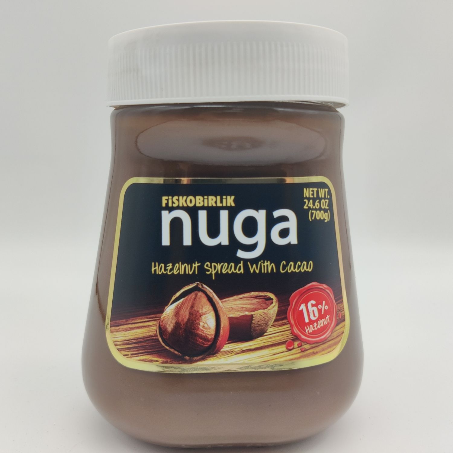FISKOBIRLIK Nuga Chocolate &amp; Hazelnut Spread - 700g Glass