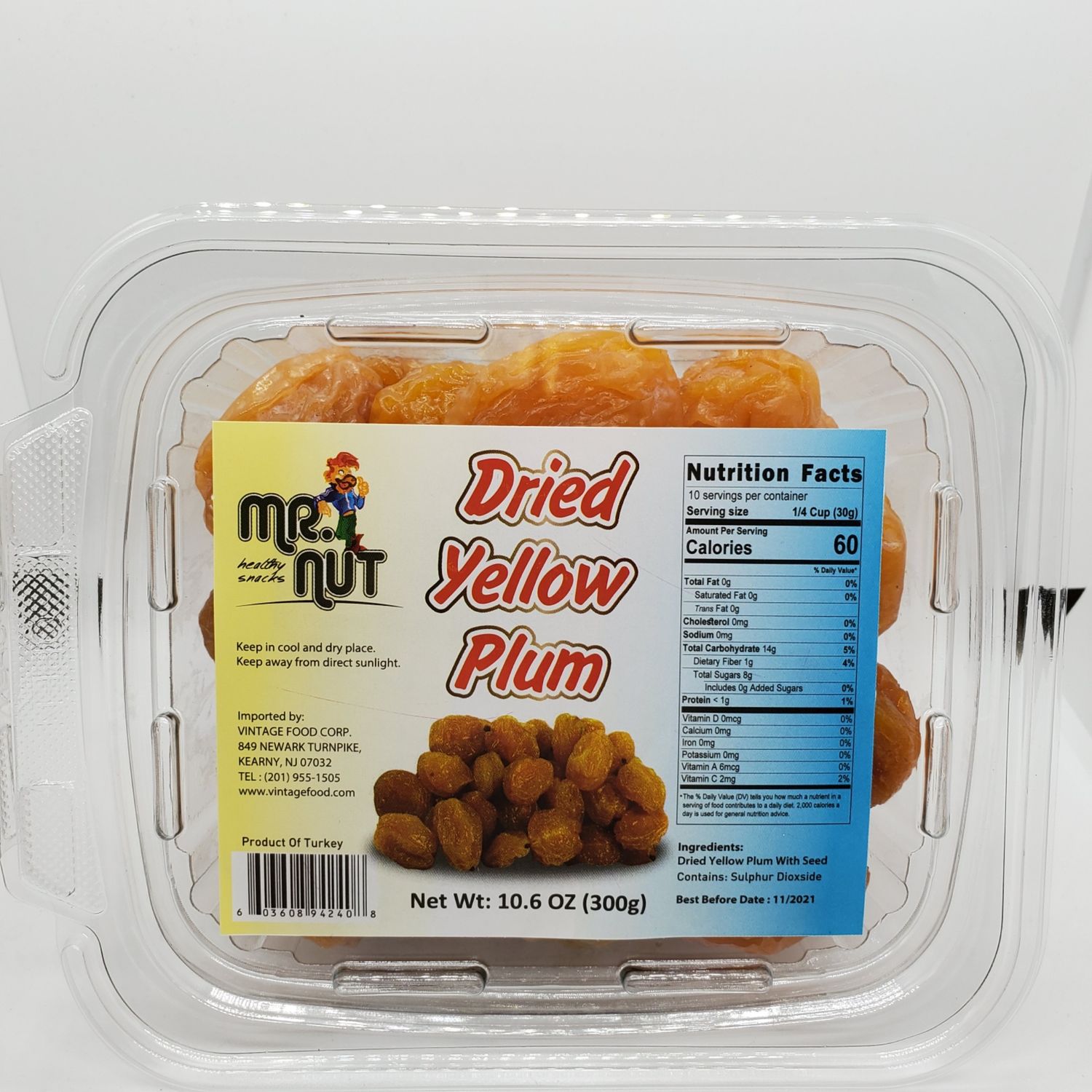 Pitted Dried Yellow Plum (Cekirdeksiz Sari Erik)