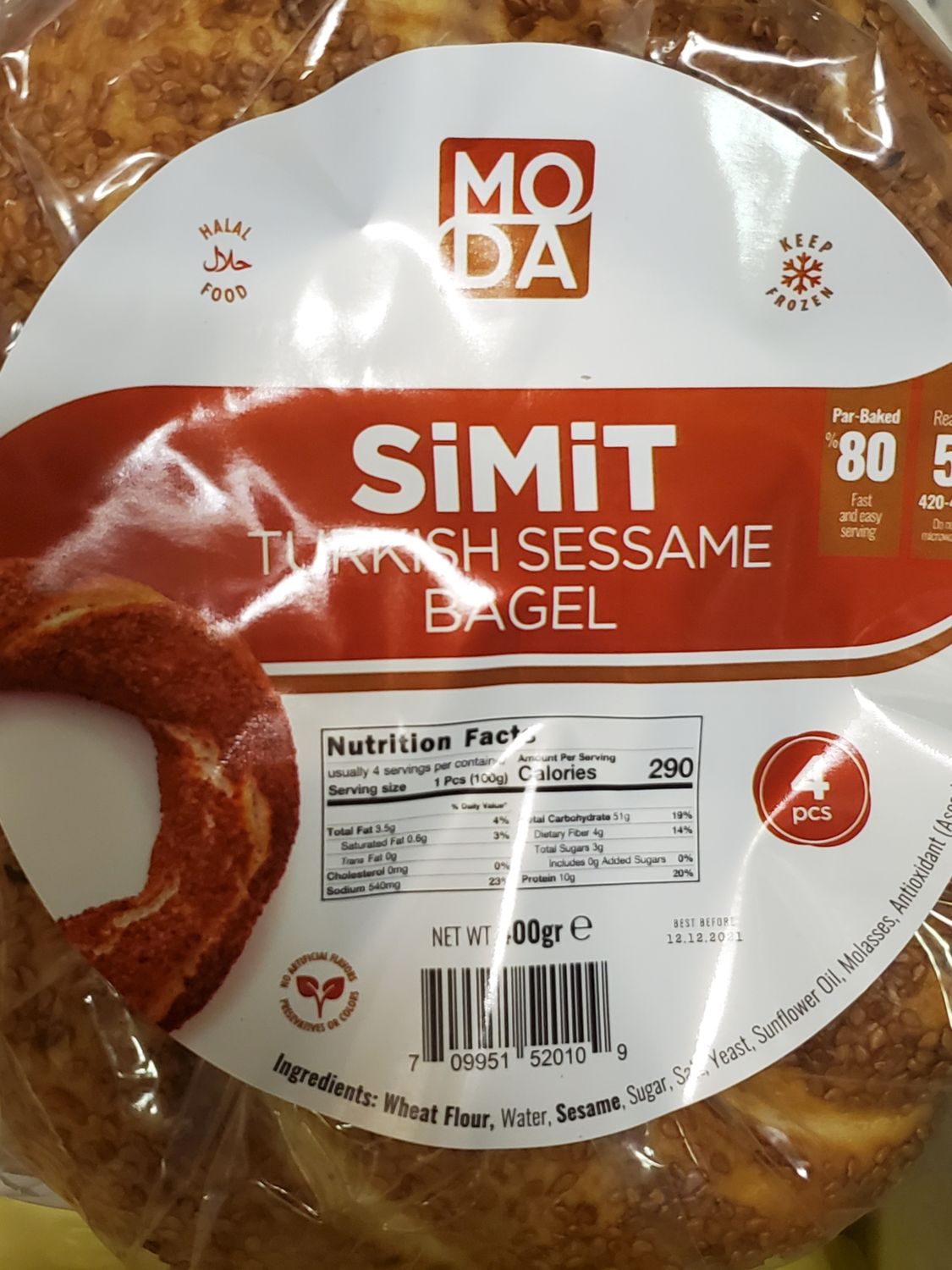 MODA Sokak Simit - Turkish Bagel 4pcs