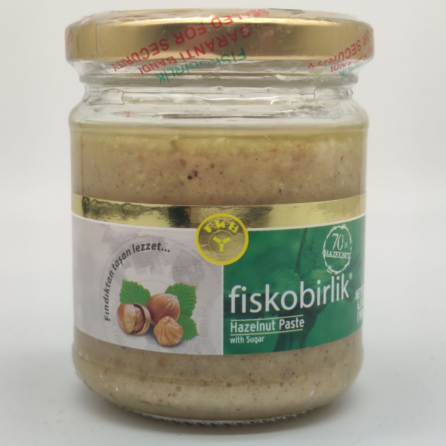 Fiskobirlik Hazelnut Paste 180g Glass