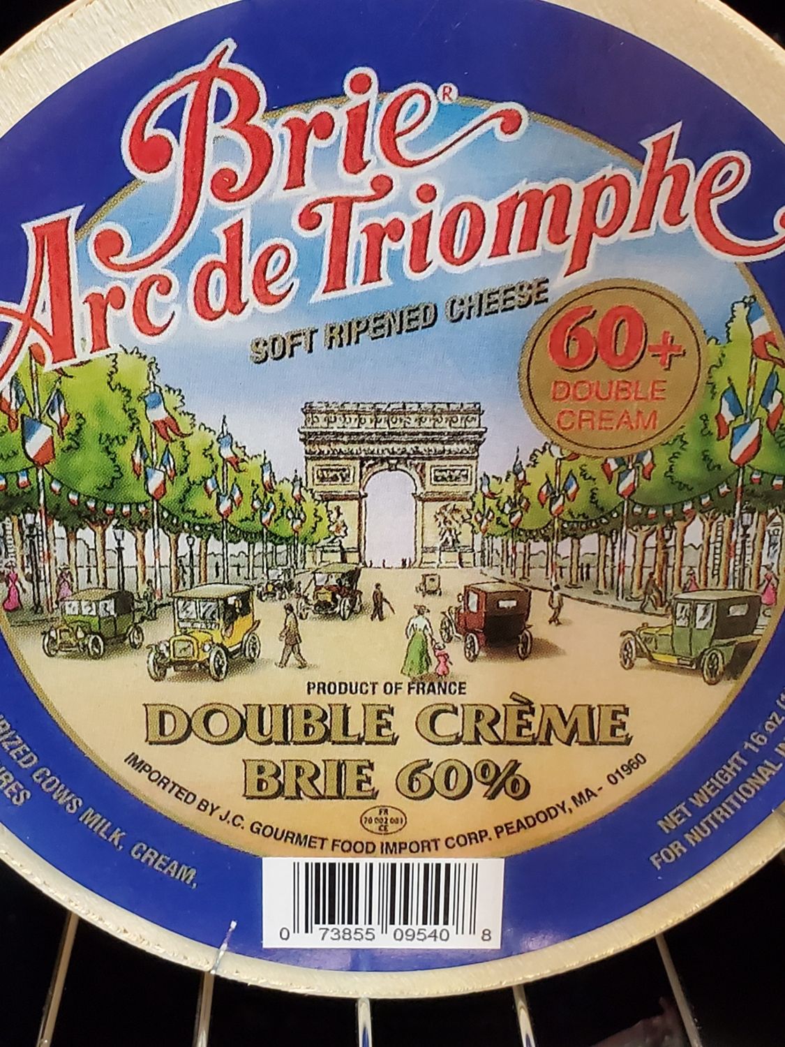 Brie Arc De Triomphe 16oz Wood Case