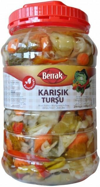 BERRAK Mixed Pickles Karisik Tursu 5kg (~11lb)