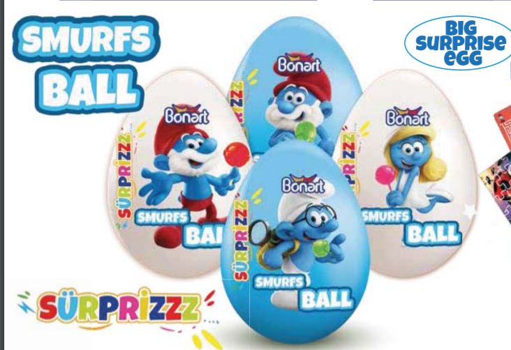 BONART Big Suprise Egg Smurfs Or Lonely Tunes