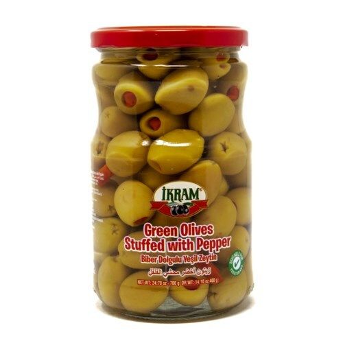 IKRAM Green Olives Stuffed Red Pepper 720g