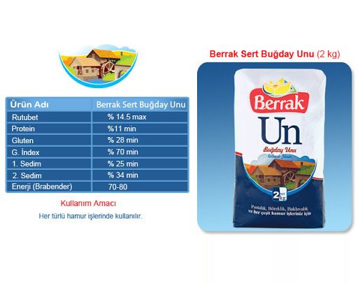 BERRAK Wheat Flour For All-purpose 2kg 4.4lb