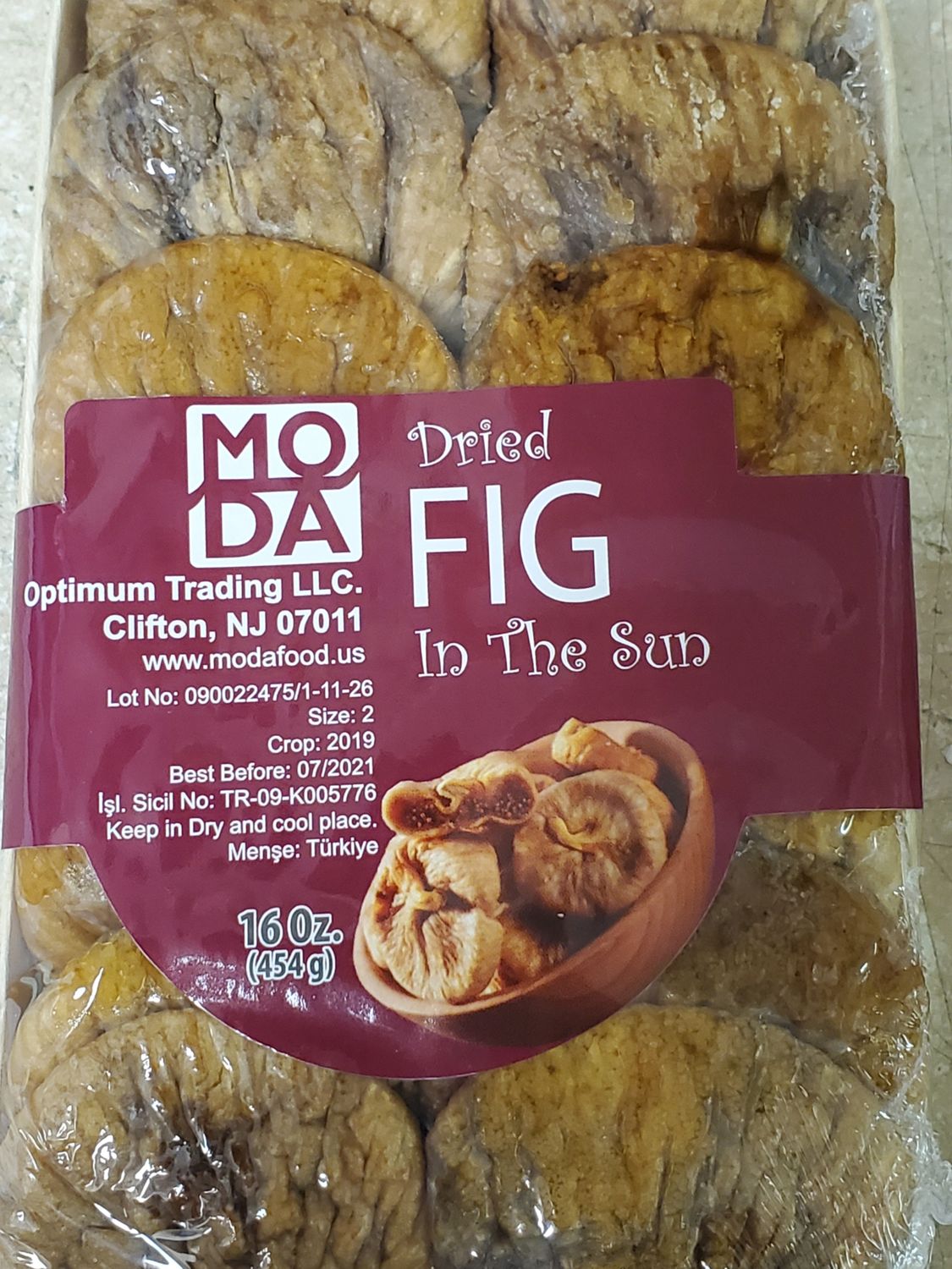 MODA Dried Turkish Fig Aydin Inciri 1lb