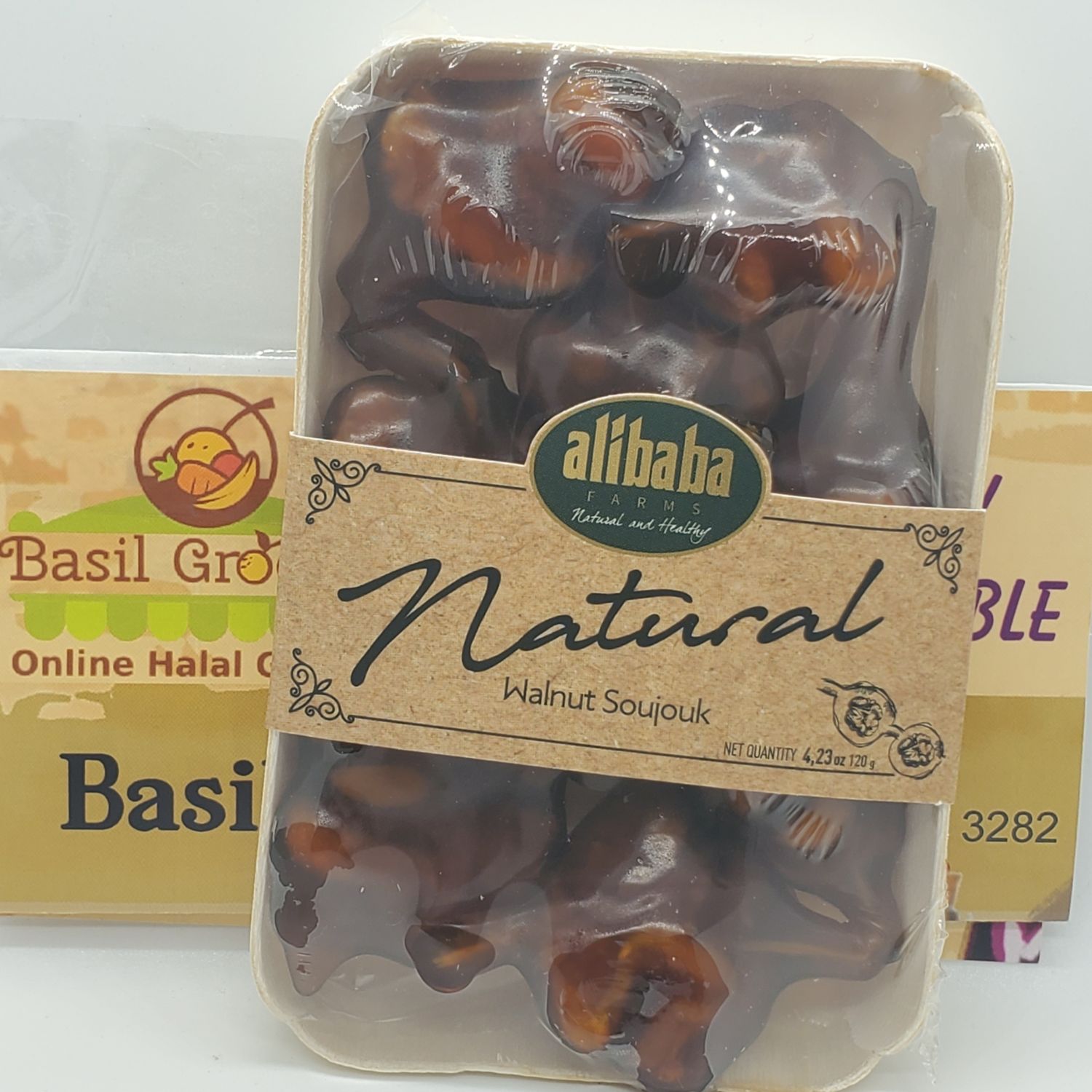 Natural Grape Molasses Covered Walnut By Alibaba Farm 120g