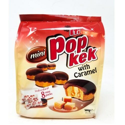ETI Pop Cake Mini Caramel 144g