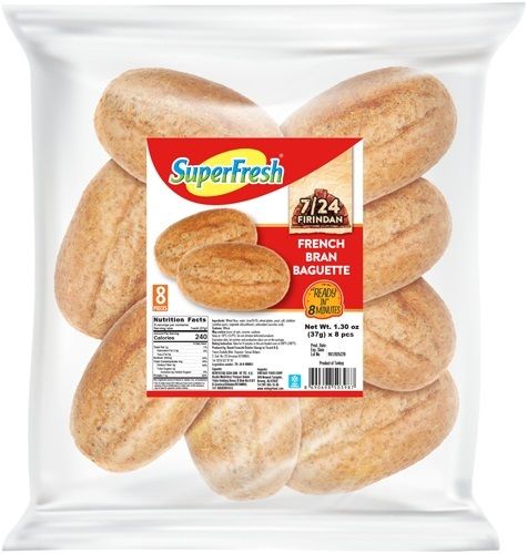 SUPERFRESH French Bran Baguette Bread 37g x 8pcs